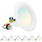 Sunperian 4 Inch LED Recessed Can Lights 5 CCT Selectable 2700K-5000K 10W 750LM CRI90 Dimmable 6-Pack SP34200-6PC - alternate 1